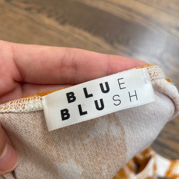 Orange/tan and white mini dress size S - Picture 6 of 7